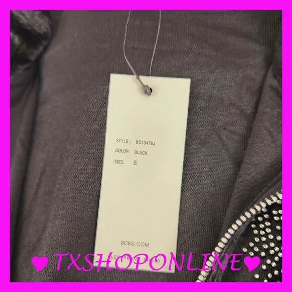 💗💗 {BCBGMaxazria} Bling Velour Tracksuit Set💗💗 NWT - Picture 8 of 9